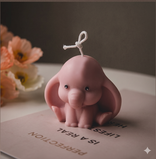 Baby Elephant Candle