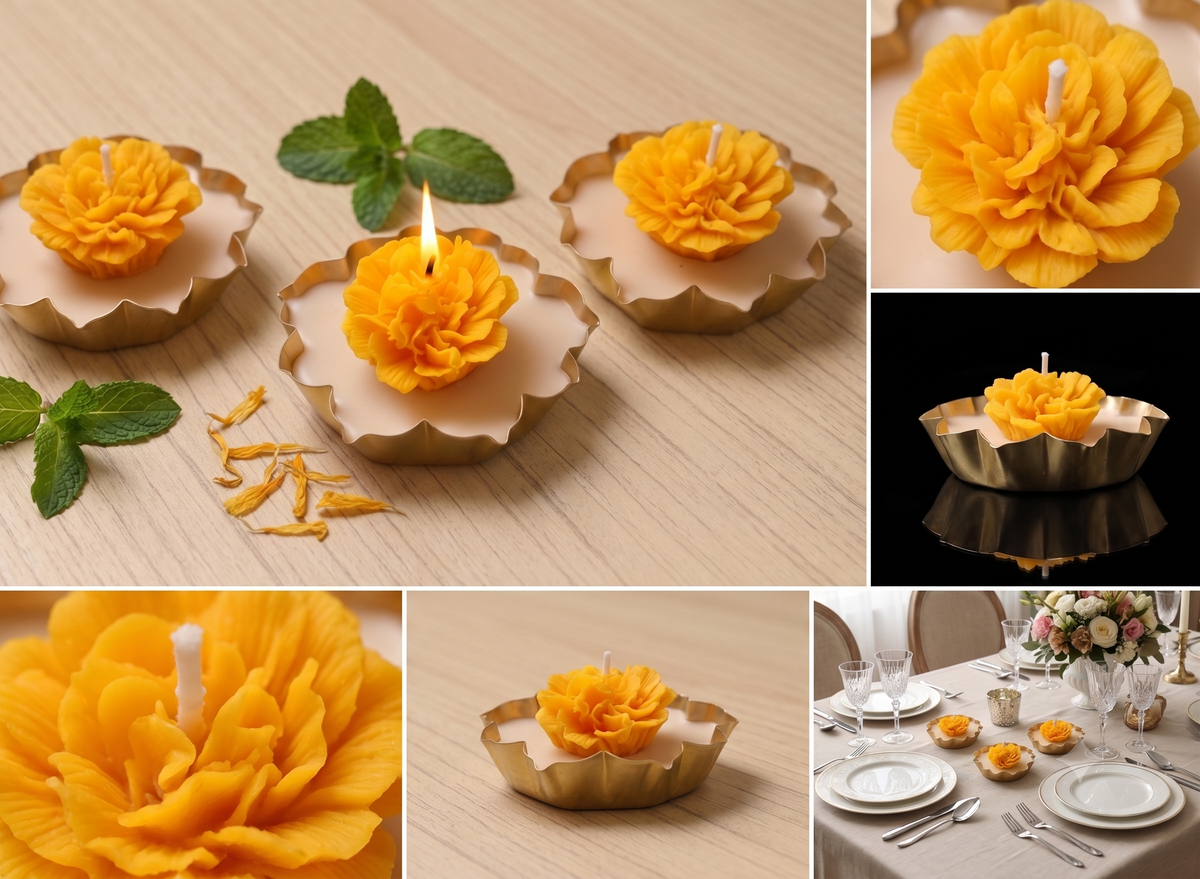 Yellow Carnation Urli Candle