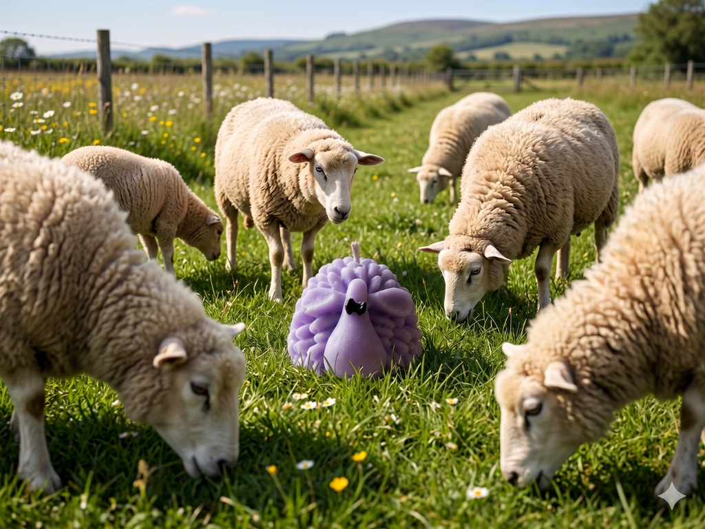 Sheep Candle