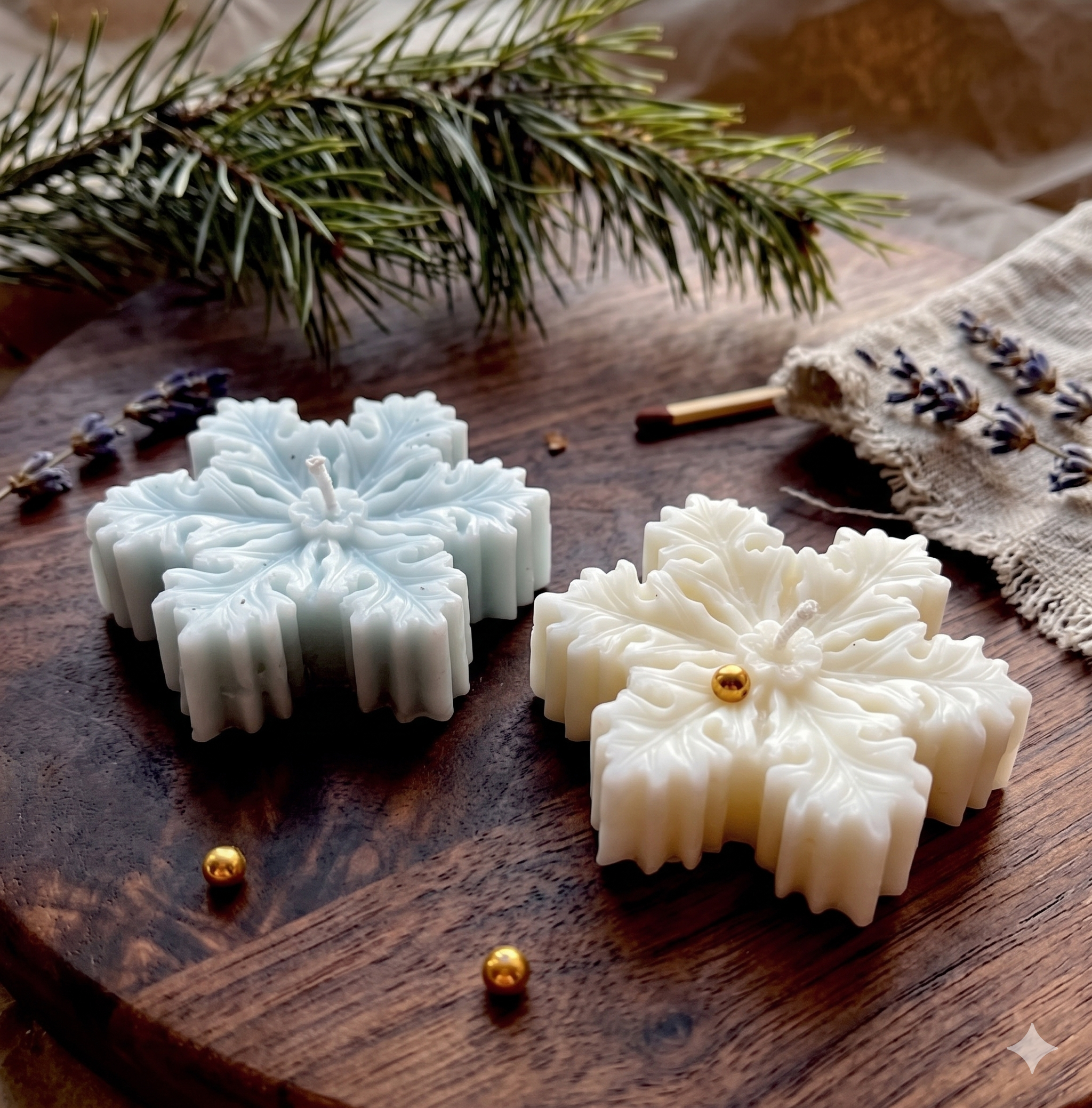 SnowFlake Candle